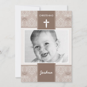 FOTO CHRISTENING ERSUCHT: hübsch 4P Einladung