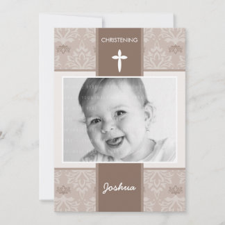 FOTO CHRISTENING ERSUCHT: hübsch 4P Einladung