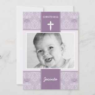 FOTO CHRISTENING ERSUCHT: hübsch 5P Einladung
