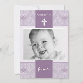 FOTO CHRISTENING ERSUCHT: hübsch 5P Einladung