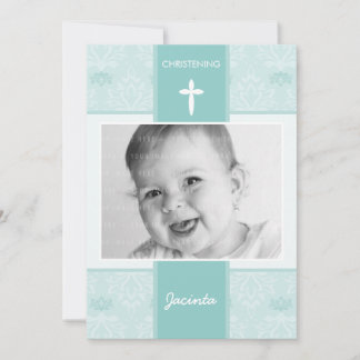 FOTO CHRISTENING ERSUCHT: hübsch 6P Einladung