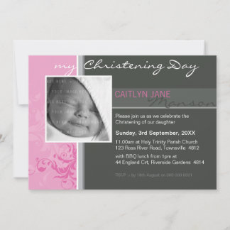 FOTO CHRISTENING ERSUCHT: posh 2l Einladung