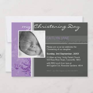 FOTO CHRISTENING ERSUCHT: posh 3L Einladung