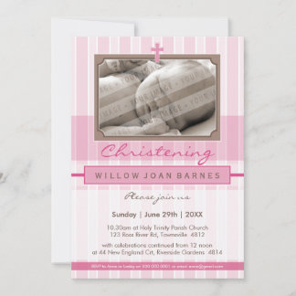 FOTO CHRISTENING ERSUCHT :: stilvoll 2P Einladung