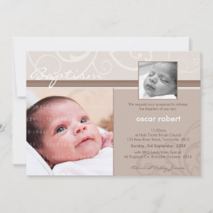 FOTO CHRISTENING ERSUCHT: Wohltätigkeit 1L Einladung