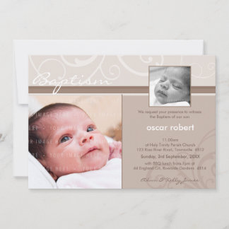 FOTO CHRISTENING ERSUCHT: Wohltätigkeit 1L Einladung