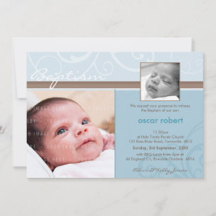FOTO CHRISTENING ERSUCHT: Wohltätigkeit 6L Einladung