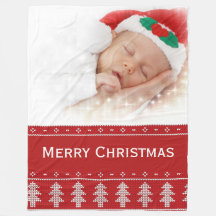 Foto Christmas Fleece Blanket