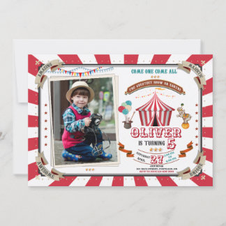Foto Circus Einladung Vintager Karneval