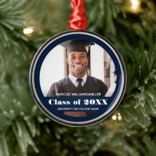 Foto Class Year Blue Abschluss Ornament Aus Metall