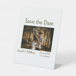 Foto Classic White elegante Typografy Hochzeit Mod Sockelschild