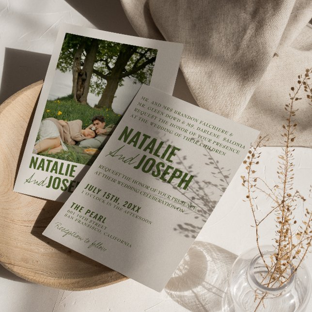 Foto Classy Bright Traditionelle farbenfrohe Hochz Einladung (Von Creator hochgeladen)