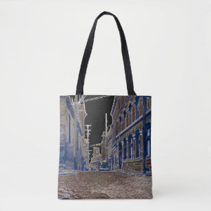 Foto Cobblestone Street Quebec Canada Art Tasche