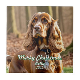 Foto Cocker Spaniel KEEPSAKE Personalize Fliese