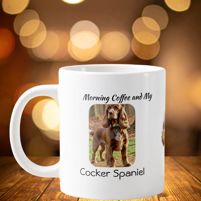 Foto Cocker Spaniel personalisieren Jumbo-Tasse (Von Creator hochgeladen)