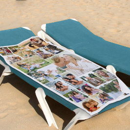 Foto Collage 19 Picture White Family Wiedersehen Strandtuch