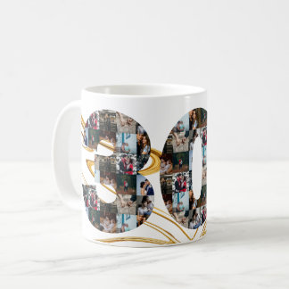Foto Collage 30 Jahre Jubiläumsgeschenke pro Jahr Kaffeetasse