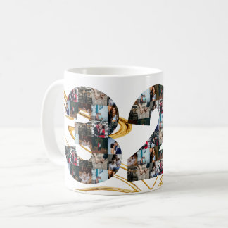 Foto Collage 32 Jahre Jubiläumsgeschenke nach Jahr Kaffeetasse