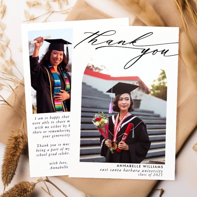 Foto Collage Abschluss Danke Karte (Von Creator hochgeladen)