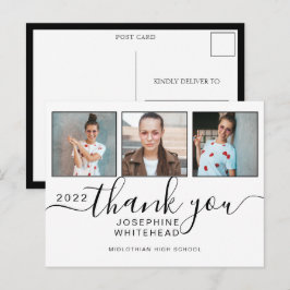 Foto Collage Abschluss Vielen Dank 2022 Postkarte