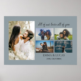 Foto Collage Alle meine Lieben Poster