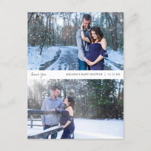 Foto Collage Baby Dusche Danke Karte