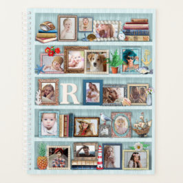Foto Collage Beach Bookcase für Familien Personali Planer