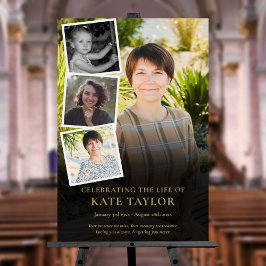 Foto Collage Beerdigung Feier des Lebens SIgn