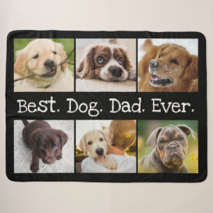Foto Collage Bester Hund Vater je Schwarz-Weiß Sherpadecke