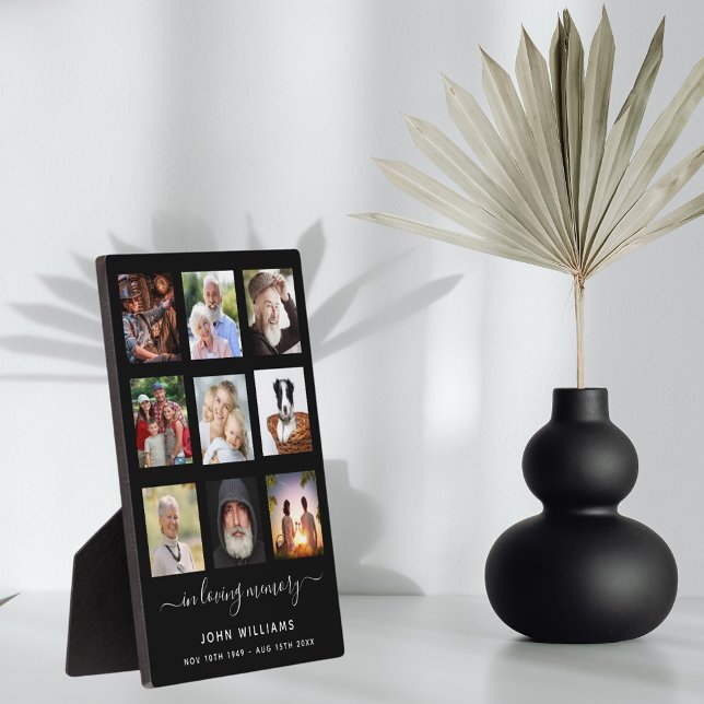 Foto Collage Black Memorial Beerdigung Fotoplatte (Von Creator hochgeladen)