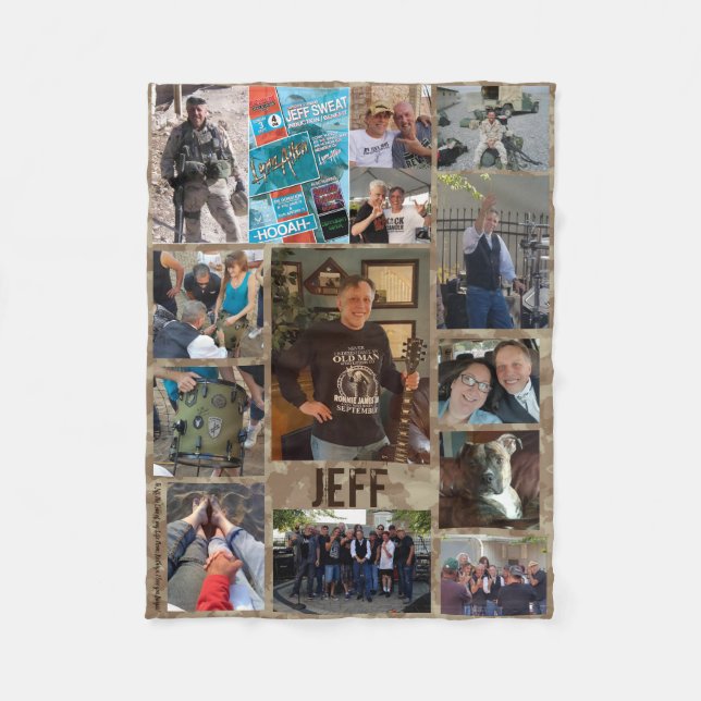 Foto Collage Blanket Fleecedecke (Vorderseite)