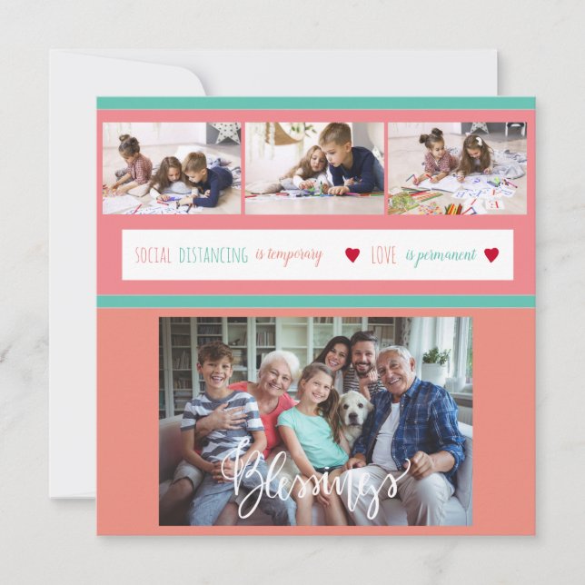 Foto-Collage bleibe bei Zuhause-Liebe (Vorderseite)