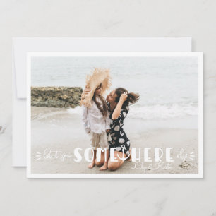 Foto Collage Card für einen lebendigen Küstenurlau