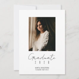 Foto Collage Class of Script Modern Grad Ankündigung