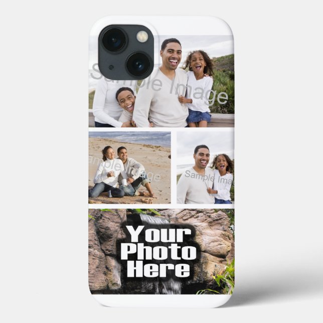 Foto Collage Custom Digital Picture Case-Mate iPhone Hülle (Rückseite)