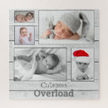 Foto Collage Cuteness Overload Keepake Puzzle<br><div class="desc">Erstellen Sie Ihr eigenes Foto Collage Puzzle. Fügen Sie Ihr Lieblings-Foto hinzu. Ein großartiges Geschenk für Oma, Opa, Mama, Vater. Wer würde dieses süße Rätsel nicht Liebe Gebäude? Machen Sie es sich mit Ihren Lieblings-Fotos zu Hause. Das perfekte Geschenk für jeden auf deiner Weihnachtsliste.</div>