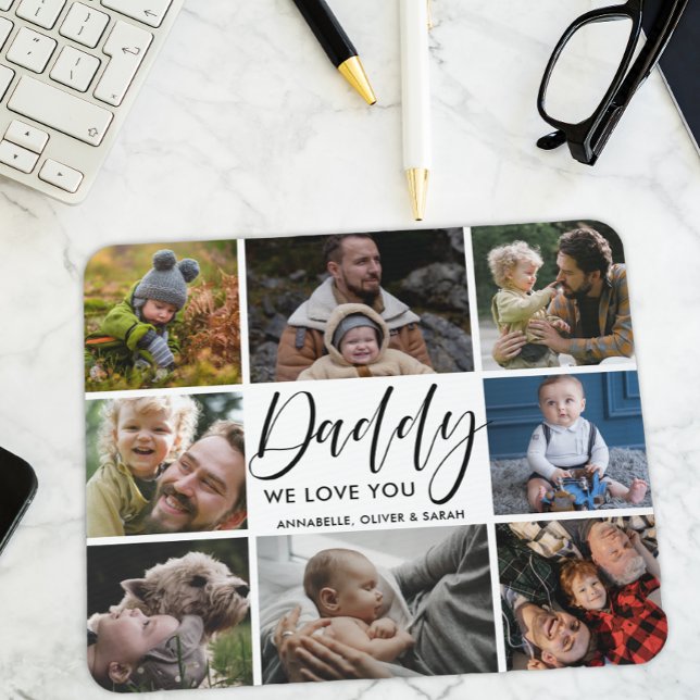 Foto Collage ''Daddy'' Wir Liebe Sie Mousepad (Von Creator hochgeladen)