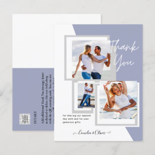 Foto Collage DANK IHNEN Hochzeit/Baby/Graduate/JA Postkarte