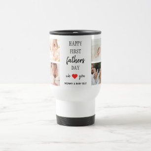 Foto Collage des ersten Vaters Vater Travel Mug Reisebecher