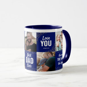 Foto-Collage des Vaters Tasse