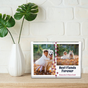 Foto Collage Dog Beste Freunde für immer mit Namen
