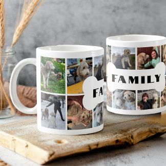 Foto Collage Dog Family Kaffeetasse