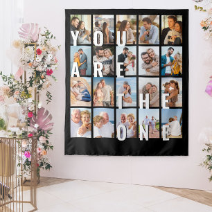 Foto-Collage Du bist der/die Richtige 20 Bilder Hi Wandteppich