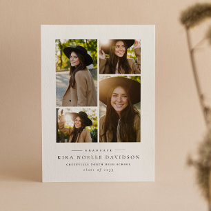 Foto Collage einfache Abschluss-Ankündigung