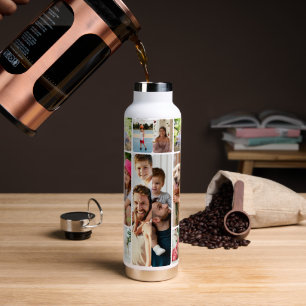 Foto-Collage Einfache Elegante Bild Wasserflasche Trinkflasche