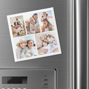 Foto Collage Einfaches Elegantes Bild Magnet