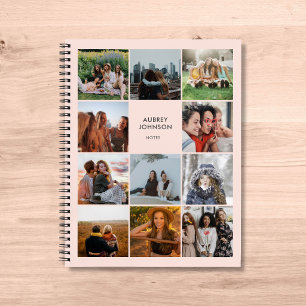 Foto Collage Einfaches modernes Notebook Notizbuch