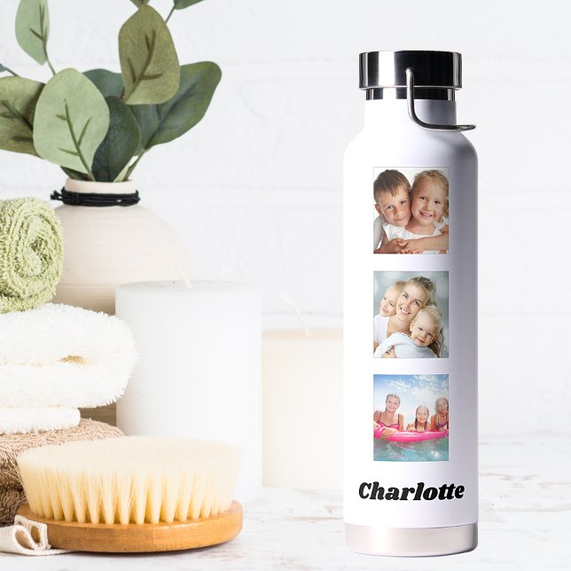 Foto Collage Familienfreunde nennen Weiß Trinkflasche (Von Creator hochgeladen)