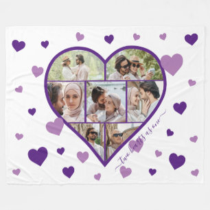 Foto Collage Fleece Blanket - Horizontal
