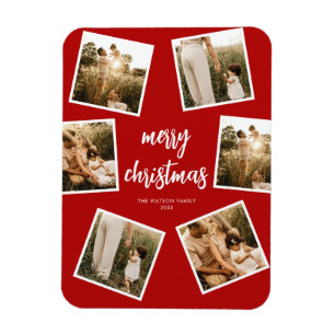 Foto Collage Frohe Weihnachten Magnet
